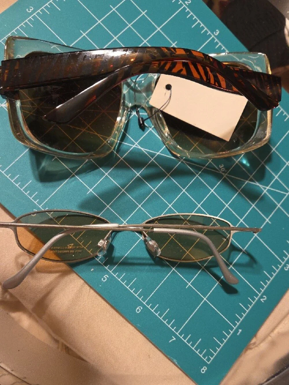 New York & Company Brown Gradient Oversized Sunglasses
